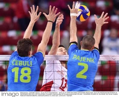 2015.10.14 SOFIA BULGARIA SIATKOWKA MEZCZYZN, 2015 CEV MISTRZOSTWA EUROPY W SIATKOWCE MEN 2015 CEV VOLLEYBALL European Championship EM Europameisterschaft POLSKA - SLOWENIA POLAND VS. SLOVENIA N Z Michal KUBIAK  20151014LUK032