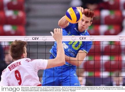 2015.10.14 SOFIA BULGARIA SIATKOWKA MEZCZYZN, 2015 CEV MISTRZOSTWA EUROPY W SIATKOWCE MEN 2015 CEV VOLLEYBALL European Championship EM Europameisterschaft POLSKA - SLOWENIA POLAND VS. SLOVENIA N Z Jan KOZAMERNIK  20151014LUK059