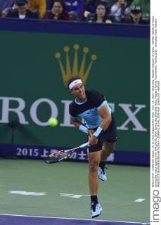 Oct. 14, 2015 - Shanghai, People s Republic of China - RAFAEL NADAL of Spain during the match against IVO KARLOVIC (CRO) during the Shanghai Rolex Masters Tennis Tournament. Tennis 2015 - Shanghai Rolex Masters  - ZUMAm119