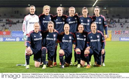 v.li.: Teamfoto, Mannschaftsfoto, FC Bayern München, Fussball, UEFA Women s Champions League, FC Bayern München - FC Twente Enschede, xslx