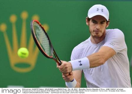 Oct. 15, 2015 - Shanghai, People s Republic of China - ANDY MURRAY of United Kingdon during the match against JOHN ISNER (USA) during the Shanghai Rolex Masters Tennis Tournament. Tennis 2015 - Shanghai Rolex Masters  - ZUMAm119