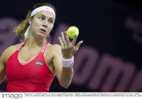 TENNIS - WTA Tennis Damen Generali Ladies 2015 LINZ,AUSTRIA,15.OCT.15 - TENNIS - WTA Tour, Generali Ladies. Image shows Stefanie Voegele (SUI). GEPAxpictures xMatthiasxHauer