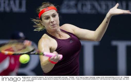 TENNIS - WTA Tennis Damen Generali Ladies 2015 LINZ,AUSTRIA,15.OCT.15 - TENNIS - WTA Tour, Generali Ladies. Image shows Anastasia Pavlyuchenkova (RUS). GEPAxpictures xMatthiasxHauer