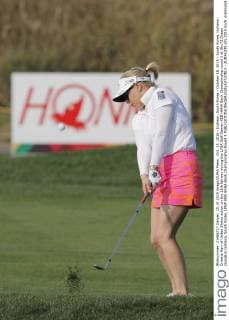 Oct. 15, 2015 - Incheon, South Korea - October 15, 2015 - South Korea, Incheon : Criestie Kerr of United States action on the 18th fairway during the LPGA Golf Damen KEB HANA Bank Championship round 1 at Sky72 Ocean course in Incheon, South Korea. LPGA KEB HANA Bank Championship Round 1  - ZUMAn230