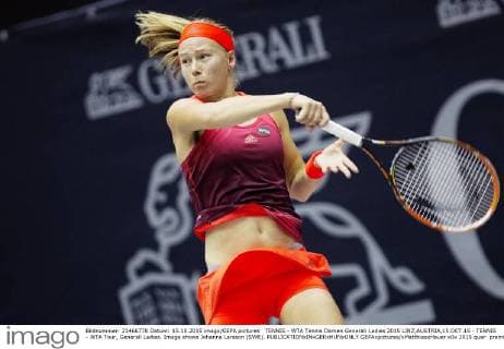 TENNIS - WTA Tennis Damen Generali Ladies 2015 LINZ,AUSTRIA,15.OCT.15 - TENNIS - WTA Tour, Generali Ladies. Image shows Johanna Larsson (SWE). GEPAxpictures xMatthiasxHauer