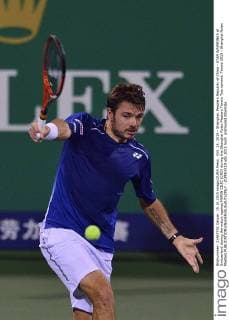 Oct. 15, 2015 - Shanghai, People s Republic of China - STAN WAWRINKA of Switzerland during the match against MARIN CILIC (CRO) during the Shanghai Rolex Masters Tennis Tournament. Tennis 2015 - Shanghai Rolex Masters  - ZUMAm119