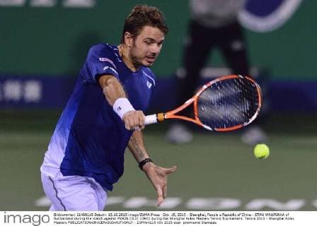 Oct. 15, 2015 - Shanghai, People s Republic of China - STAN WAWRINKA of Switzerland during the match against MARIN CILIC (CRO) during the Shanghai Rolex Masters Tennis Tournament. Tennis 2015 - Shanghai Rolex Masters  - ZUMAm119
