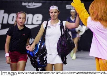 TENNIS - WTA Tennis Damen Generali Ladies 2015 LINZ,AUSTRIA,15.OCT.15 - TENNIS - WTA Tour, Generali Ladies. Image shows Kirsten Flipkens (BEL). GEPAxpictures xMatthiasxHauer