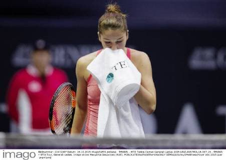 TENNIS - WTA Tennis Damen Generali Ladies 2015 LINZ,AUSTRIA,16.OCT.15 - TENNIS - WTA Tour, Generali Ladies. Image shows Margarita Gasparyan (RUS). GEPAxpictures xMatthiasxHauer