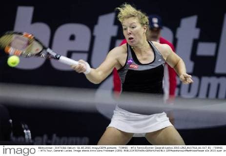 TENNIS - WTA Tennis Damen Generali Ladies 2015 LINZ,AUSTRIA,16.OCT.15 - TENNIS - WTA Tour, Generali Ladies. Image shows Anna-Lena Friedsam (GER). GEPAxpictures xMatthiasxHauer