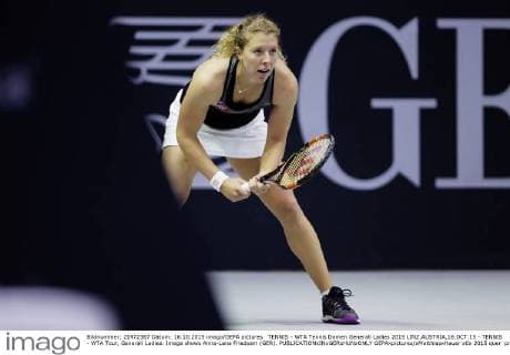 TENNIS - WTA Tennis Damen Generali Ladies 2015 LINZ,AUSTRIA,16.OCT.15 - TENNIS - WTA Tour, Generali Ladies. Image shows Anna-Lena Friedsam (GER). GEPAxpictures xMatthiasxHauer