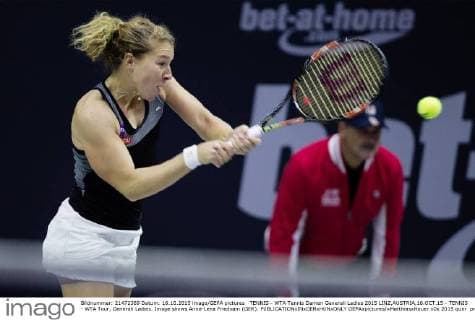 TENNIS - WTA Tennis Damen Generali Ladies 2015 LINZ,AUSTRIA,16.OCT.15 - TENNIS - WTA Tour, Generali Ladies. Image shows Anna-Lena Friedsam (GER). GEPAxpictures xMatthiasxHauer