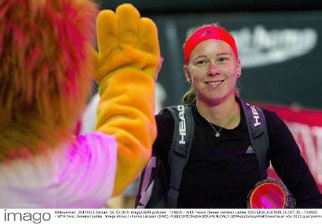 TENNIS - WTA Tennis Damen Generali Ladies 2015 LINZ,AUSTRIA,16.OCT.15 - TENNIS - WTA Tour, Generali Ladies. Image shows Johanna Larsson (SWE). GEPAxpictures xMatthiasxHauer