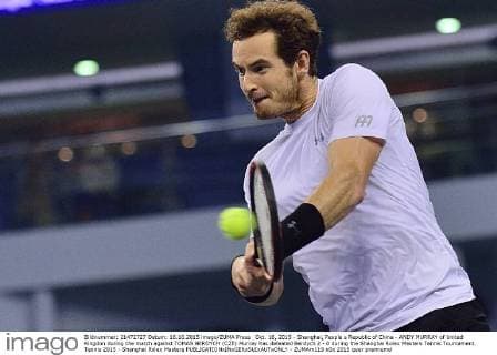 Oct. 16, 2015 - Shanghai, People s Republic of China - ANDY MURRAY of United Kingdon during the match against TOMAS BERDYCH (CZE) Murray has defeated Berdych 2 - 0 during the Shanghai Rolex Masters Tennis Tournament. Tennis 2015 - Shanghai Rolex Masters  - ZUMAm119