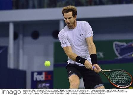 Oct. 16, 2015 - Shanghai, People s Republic of China - ANDY MURRAY of United Kingdon during the match against TOMAS BERDYCH (CZE) Murray has defeated Berdych 2 - 0 during the Shanghai Rolex Masters Tennis Tournament. Tennis 2015 - Shanghai Rolex Masters  - ZUMAm119