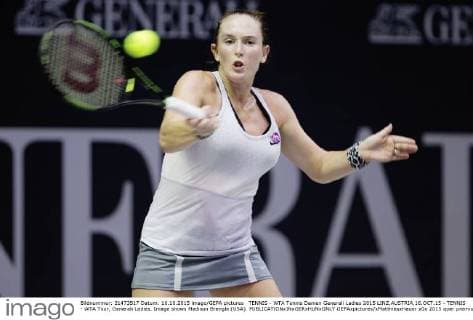 TENNIS - WTA Tennis Damen Generali Ladies 2015 LINZ,AUSTRIA,16.OCT.15 - TENNIS - WTA Tour, Generali Ladies. Image shows Madison Brengle (USA). GEPAxpictures xMatthiasxHauer