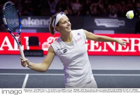 TENNIS - WTA Tennis Damen Generali Ladies 2015 LINZ,AUSTRIA,16.OCT.15 - TENNIS - WTA Tour, Generali Ladies. Image shows Kirsten Flipkens (BEL). GEPAxpictures xMatthiasxHauer