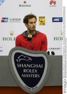 Andy Murray of Britain attends a press conference PK Pressekonferenz for the 2015 Shanghai Rolex Masters tennis tournament in Shanghai, China, 16 October 2015. Andy Murray attends press conference at Shanghai Rolex Masters  20151016_37249