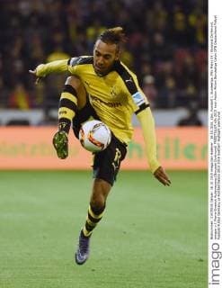 16.10.2015, xjhx, Fussball 1. Bundesliga, FSV Mainz 05 - Borussia Dortmund, emspor v.l. Pierre-Emerick Aubameyang (Borussia Dortmund) FREISTELLER