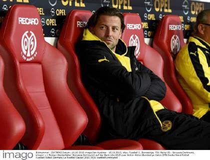 16.10.2015, xfux, Fussball 1. Bundesliga, FSV Mainz 05 - Borussia Dortmund, emspor v.l. Roman Weidenfeller (Borussia Dortmund) auf der Bank