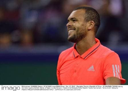 Oct. 17, 2015 - Shanghai, People s Republic of China - JO WILFRIED TSONGA during the match against RAFAEL NADAL of Spain, during the semi - finals of the Shanghai Rolex Masters Tennis Tournament. Tennis 2015 - Shanghai Masters  - ZUMAm119