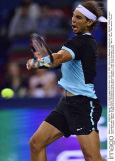 Oct. 17, 2015 - Shanghai, People s Republic of China - RAFAEL NADAL of Spain during the match against JO WILFRIED TSONGA of France, during the semi - finals of the Shanghai Rolex Masters Tennis Tournament. Tennis 2015 - Shanghai Masters  - ZUMAm119