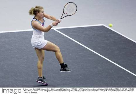 TENNIS - WTA Tennis Damen Generali Ladies 2015 LINZ,AUSTRIA,17.OCT.15 - TENNIS - WTA Tour, Generali Ladies. Image shows Anna-Lena Friedsam (GER). GEPAxpictures xMatthiasxHauer
