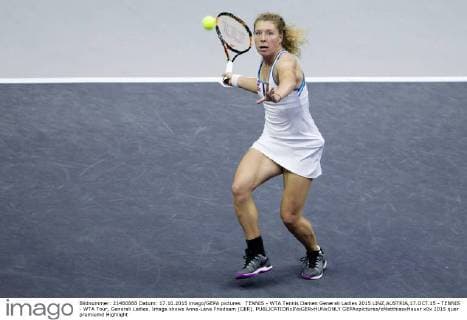 TENNIS - WTA Tennis Damen Generali Ladies 2015 LINZ,AUSTRIA,17.OCT.15 - TENNIS - WTA Tour, Generali Ladies. Image shows Anna-Lena Friedsam (GER). GEPAxpictures xMatthiasxHauer