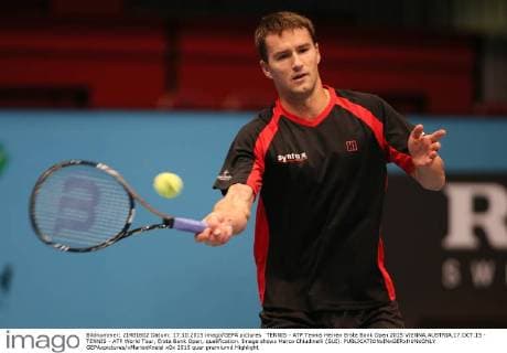 TENNIS - ATP Tennis Herren Erste Bank Open 2015 VIENNA,AUSTRIA,17.OCT.15 - TENNIS - ATP World Tour, Erste Bank Open, qualification. Image shows Marco Chiudinelli (SUI). GEPAxpictures xMarioxKneisl