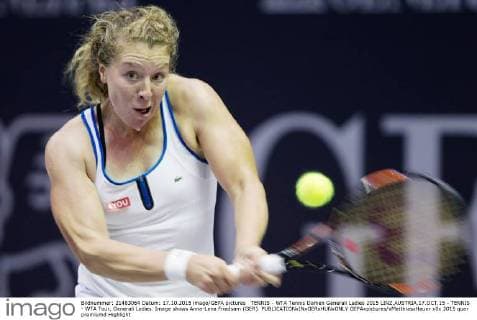 TENNIS - WTA Tennis Damen Generali Ladies 2015 LINZ,AUSTRIA,17.OCT.15 - TENNIS - WTA Tour, Generali Ladies. Image shows Anna-Lena Friedsam (GER). GEPAxpictures xMatthiasxHauer