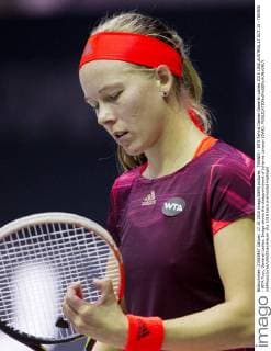 TENNIS - WTA Tennis Damen Generali Ladies 2015 LINZ,AUSTRIA,17.OCT.15 - TENNIS - WTA Tour, Generali Ladies. Image shows the disappointment of Johanna Larsson (SWE). GEPAxpictures xMatthiasxHauer