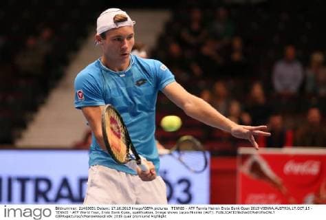 TENNIS - ATP Tennis Herren Erste Bank Open 2015 VIENNA,AUSTRIA,17.OCT.15 - TENNIS - ATP World Tour, Erste Bank Open, qualification. Image shows Lucas Miedler (AUT). GEPAxpictures xMarioxKneisl