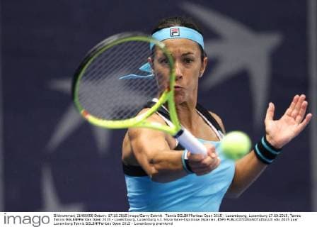 Tennis BGLBNPParibas Open 2015 - Luxembourg, Luxemburg 17.10.2015, Tennis Tennis BGLBNPParibas Open 2015 - Luxembourg, Luxemburg v.l. Silvia Soler-Espimosa (Spanien, ESP) 