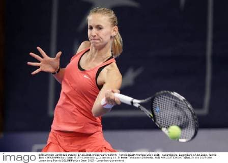 Tennis BGLBNPParibas Open 2015 - Luxembourg, Luxemburg 17.10.2015, Tennis Tennis BGLBNPParibas Open 2015 - Luxembourg, Luxemburg v.l. Jil Belen Teichmann (Schweiz, SUI) 