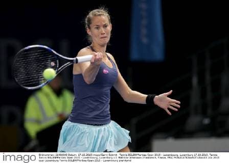 Tennis BGLBNPParibas Open 2015 - Luxembourg, Luxemburg 17.10.2015, Tennis Tennis BGLBNPParibas Open 2015 - Luxembourg, Luxemburg v.l. Mathilde Johansson (Frankreich, France, FRA) 