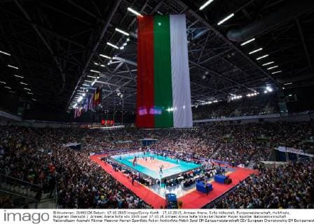 17.10.2015, Armeec Arena, Sofia Volleyball, Europameisterschaft, Halbfinale, Bulgarien Übersicht Armeec Arena Sofia