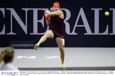TENNIS - WTA Tennis Damen Generali Ladies 2015 LINZ,AUSTRIA,18.OCT.15 - TENNIS - WTA Tour, Generali Ladies. Image shows Anastasia Pavlyuchenkova (RUS). GEPAxpictures xMatthiasxHauer