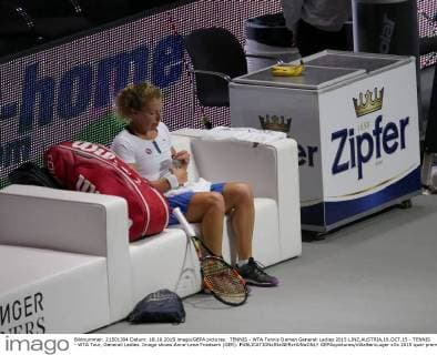 TENNIS - WTA Tennis Damen Generali Ladies 2015 LINZ,AUSTRIA,18.OCT.15 - TENNIS - WTA Tour, Generali Ladies. Image shows Anna-Lena Friedsam (GER). GEPAxpictures xWalterxLuger