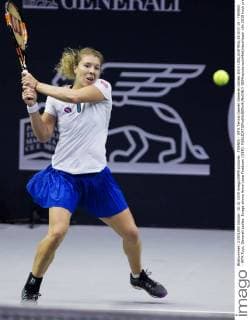TENNIS - WTA Tennis Damen Generali Ladies 2015 LINZ,AUSTRIA,18.OCT.15 - TENNIS - WTA Tour, Generali Ladies. Image shows Anna-Lena Friedsam (GER). GEPAxpictures xMatthiasxHauer