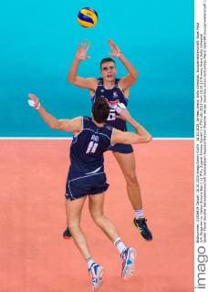 18.10.2015, Armeec Arena, Sofia Volleyball, Europameisterschaft, Spiel Platz 3 4, Bulgarien vs. Italien Simone Buti ( 11 ITA), Zuspiel Simone Gianelli ( 6 ITA)