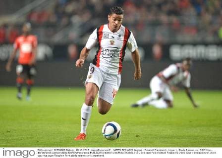 HATEM BEN ARFA (ogcn) - Fussball Frankreich, Ligue 1, Stade Rennes vs. OGC Nice - 18 10 2015 AnthonyBIBARD FEP Panoramic 