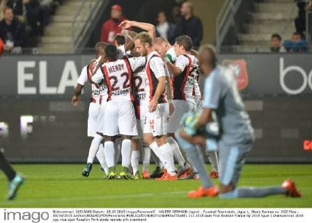 VALERE GERMAIN (ogcn) - Fussball Frankreich, Ligue 1, Stade Rennes vs. OGC Nice - 18 10 2015 AnthonyBIBARD FEP Panoramic 