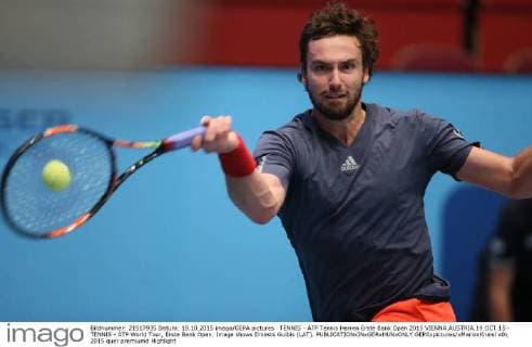 TENNIS - ATP Tennis Herren Erste Bank Open 2015 VIENNA,AUSTRIA,19.OCT.15 - TENNIS - ATP World Tour, Erste Bank Open. Image shows Ernests Gulbis (LAT). GEPAxpictures xMarioxKneisl