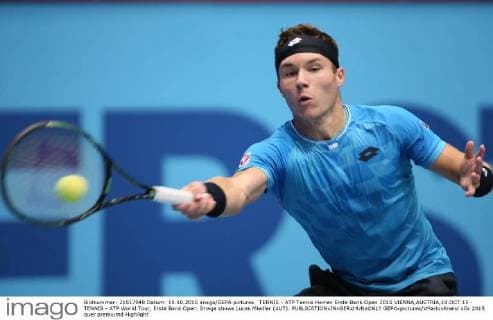 TENNIS - ATP Tennis Herren Erste Bank Open 2015 VIENNA,AUSTRIA,19.OCT.15 - TENNIS - ATP World Tour, Erste Bank Open. Image shows Lucas Miedler (AUT). GEPAxpictures xMarioxKneisl