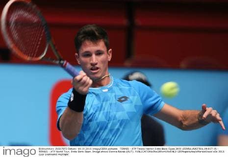 TENNIS - ATP Tennis Herren Erste Bank Open 2015 VIENNA,AUSTRIA,19.OCT.15 - TENNIS - ATP World Tour, Erste Bank Open. Image shows Dennis Novak (AUT). GEPAxpictures xMarioxKneisl