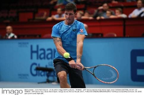 TENNIS - ATP Tennis Herren Erste Bank Open 2015 VIENNA,AUSTRIA,19.OCT.15 - TENNIS - ATP World Tour, Erste Bank Open. Image shows Dennis Novak (AUT). GEPAxpictures xMarioxKneisl