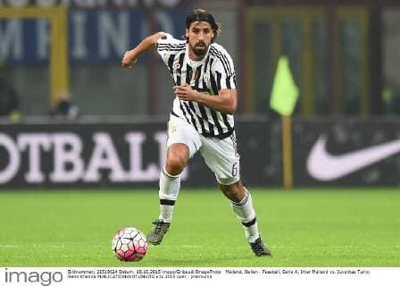 Mailand, Italien - Fussball, Serie A, Inter Mailand vs. Juventus Turin: Sami Khedira 