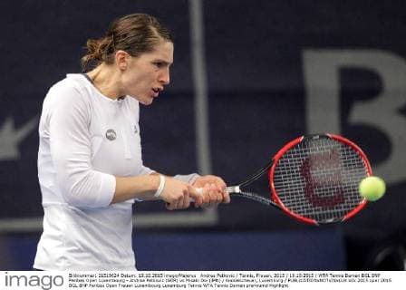 Andrea Petkovic Tennis, Frauen, 2015 19.10.2015 WTA Tennis Damen BGL BNP Paribas Open Luxembourg - Andrea Petkovic (GER) vs Misaki Doi (JPN) Kockelscheuer, Luxemburg 
