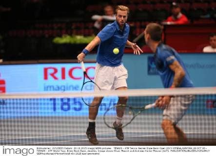TENNIS - ATP Tennis Herren Erste Bank Open 2015 VIENNA,AUSTRIA,20.OCT.15 - TENNIS - ATP World Tour, Erste Bank Open, doubles. Image shows Oliver Marach and Andreas Haider-Maurer (AUT). GEPAxpictures xMarioxKneisl