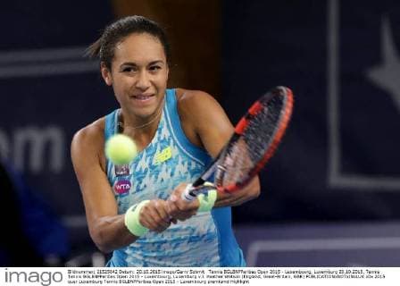 Tennis BGLBNPParibas Open 2015 - Luxembourg, Luxemburg 20.10.2015, Tennis Tennis BGLBNPParibas Open 2015 - Luxembourg, Luxemburg v.l. Heather Watson (England, Great-Britain, GBR) 